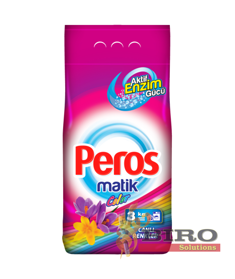 Detergent praf automat Peros, 3kg, ambalaj moale